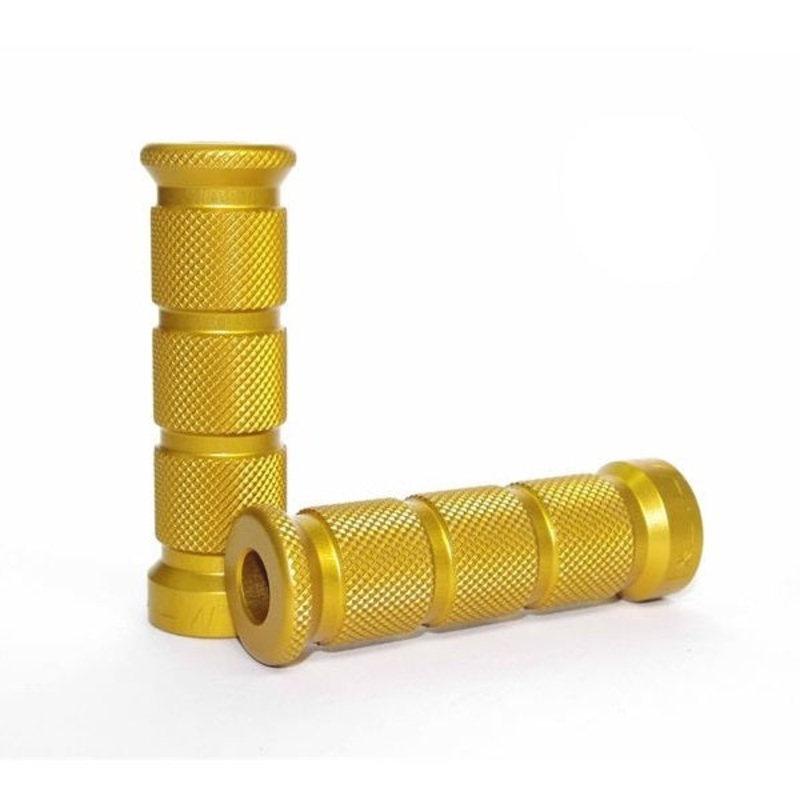 Round Gold Footrests Pair