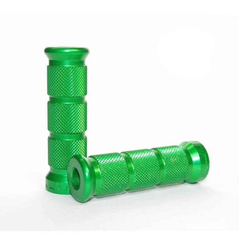 Round Green Footrests Pair