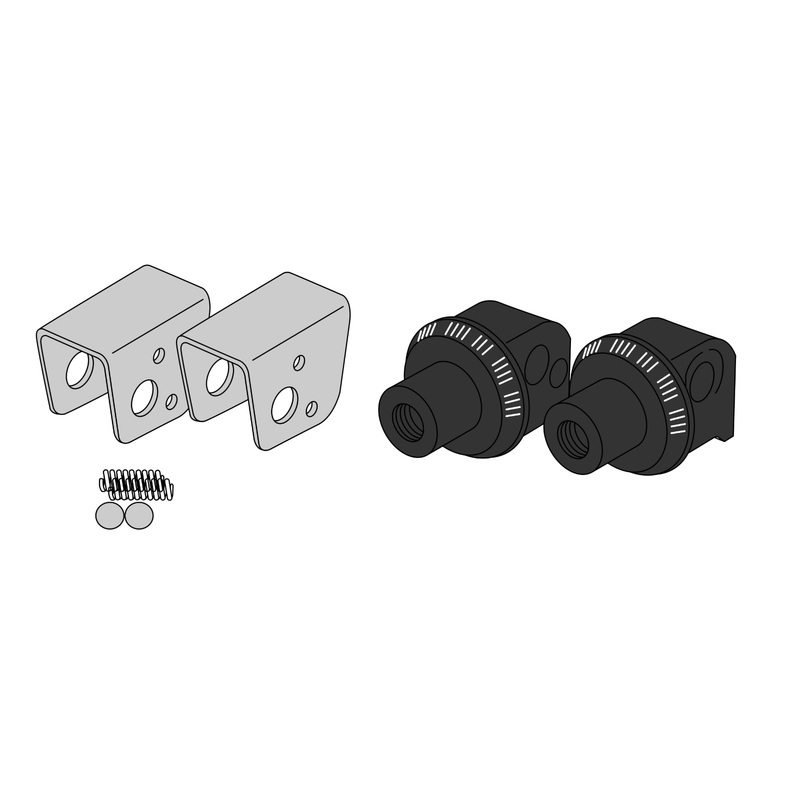Harley-Davidson Sportster 883 Iron 09-20 Puig Rear Pillion Footpeg Adapters Black
