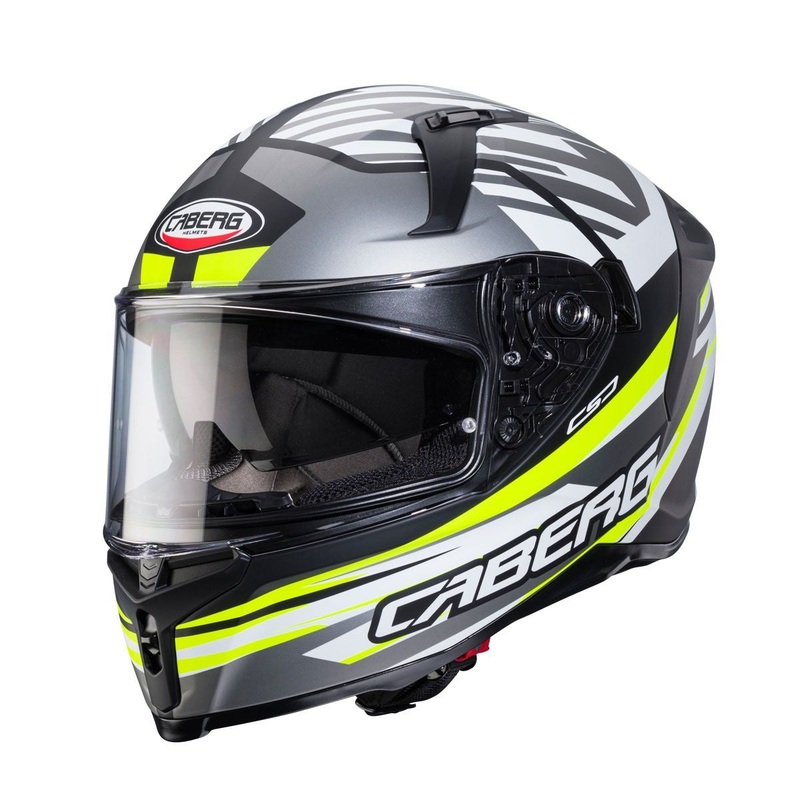 Caberg Avalon X Kira Matt Black Grey Yellow Full Face Helmets Grey XS / 54cm