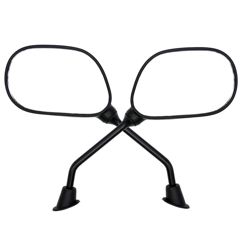 10mm Universal Black Mirrors Rectangular