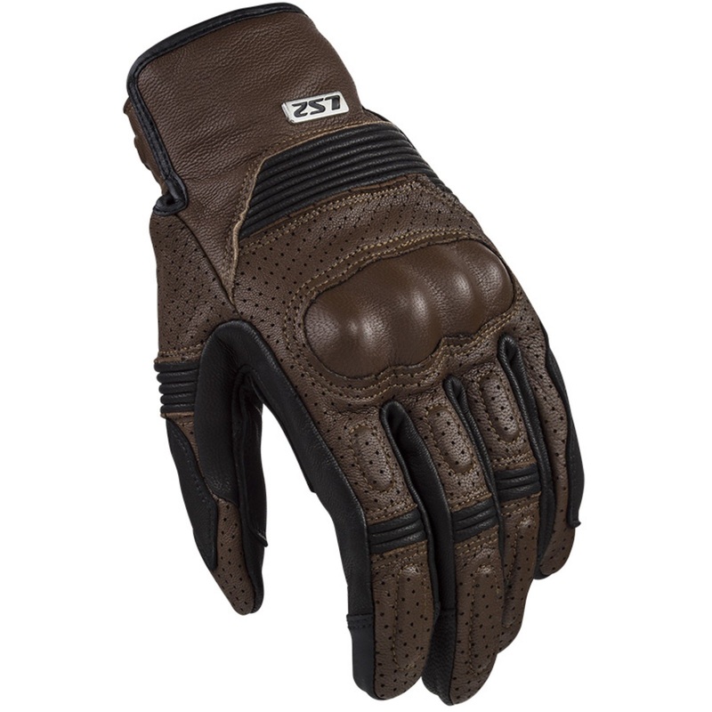 LS2 Duster Mens Gloves Tobacco Black 3XL Brown