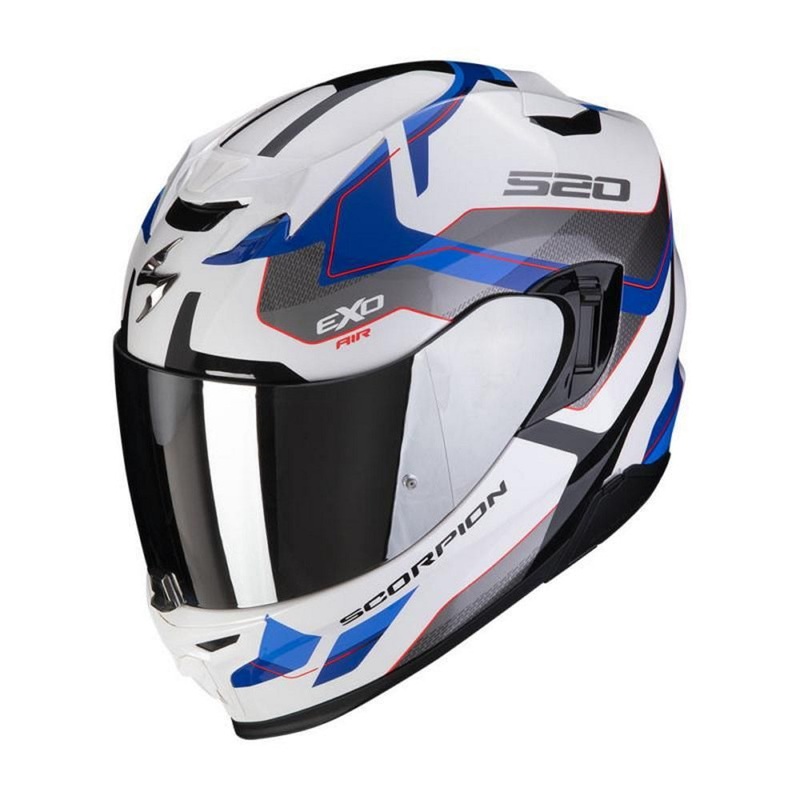 Scorpion Exo 520 Evo Full Face Helmet Elan White Blue XS / 54cm