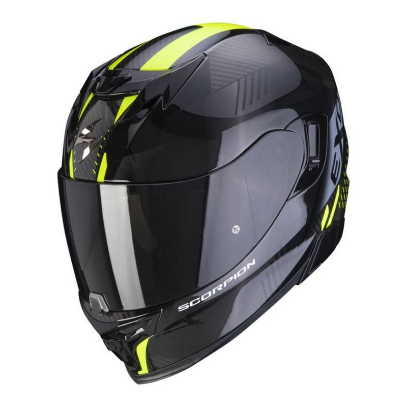 Scorpion Exo 520 Evo Full Face Helmet Laten Black Yellow XS / 54cm