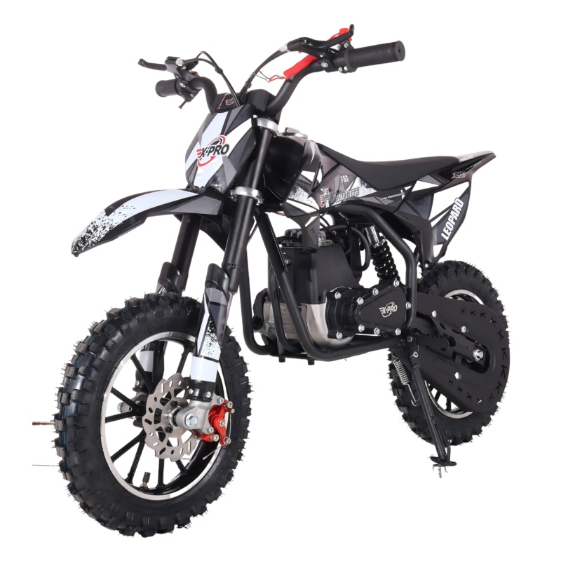 Free Shipping! X-PRO Leopard Mini Dirt Bike, Gas Power 4 Stroke Dirt Bike! 40CC Pit Bike, Pull Start, 10″ Wheels! Black Factory Package