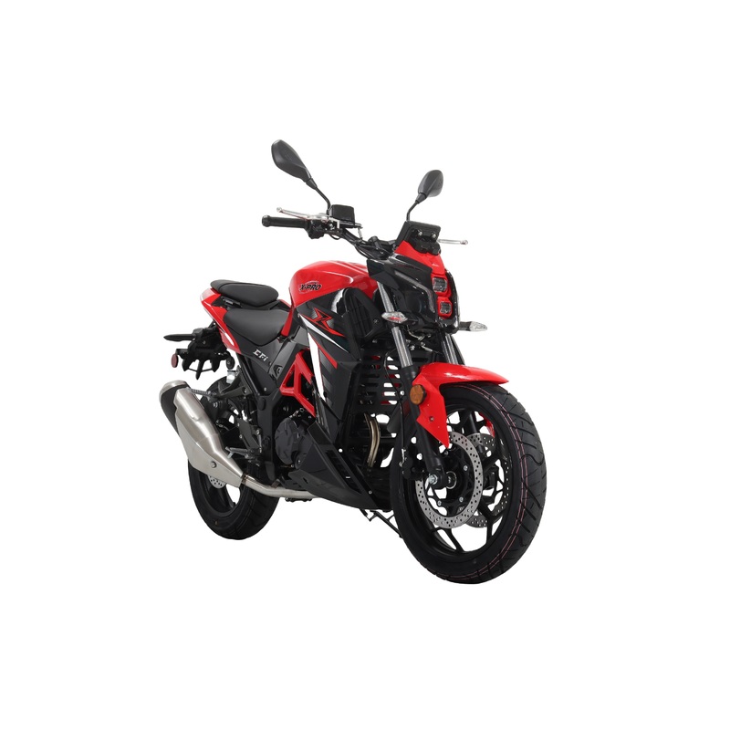 Free Shipping! X-PRO Python 250 Electronic Fuel Injection Street Motorcycle with 6-Speed Manual Transmission, Electric Start! 17″ Wheels! Assembled In Crate! Black