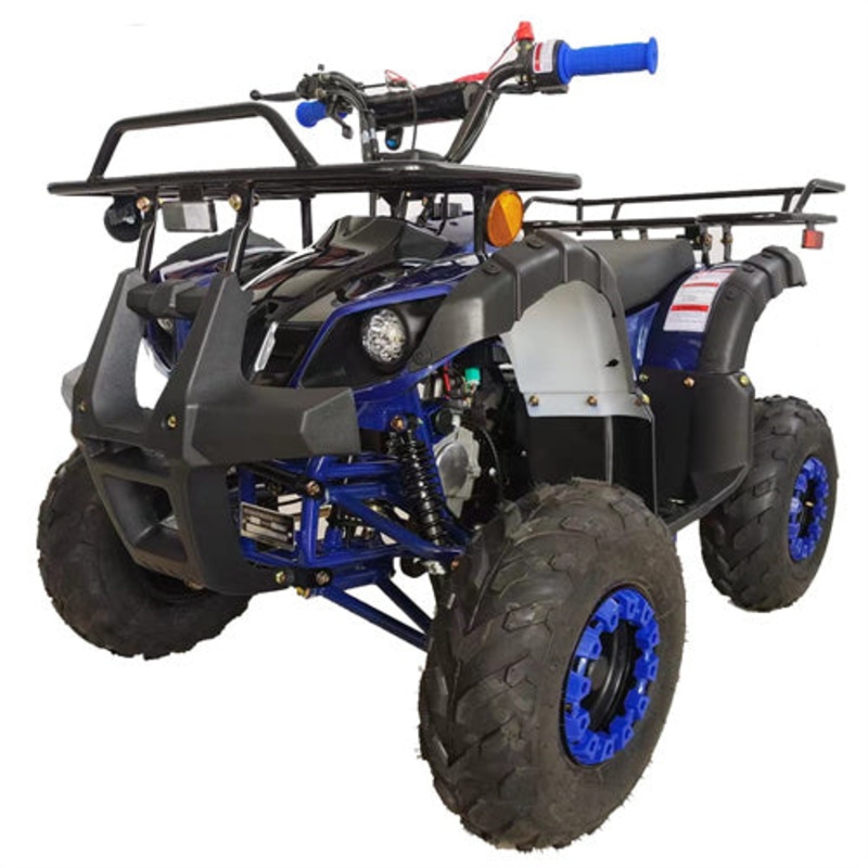 Free Shipping! X-PRO 125cc ATV with Automatic Transmission w/Reverse, LED Headlights, Remote Control, Big 16″ Tires! Spider Blue/Blue Factory Package
