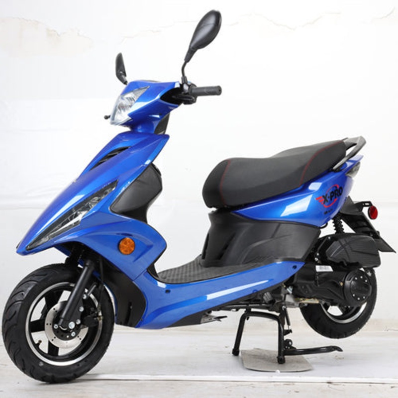 Free Shipping! X-PRO Bali 150cc Moped Scooter with 10″ Wheels! Electric Start, Large Headlights! Fully Assembled In Crate! Orange