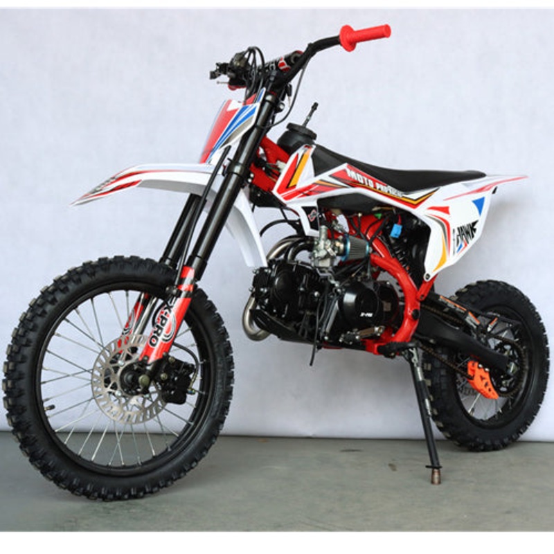 Free Shipping! X-PRO Hawk 125cc Dirt Bike with 4-speed Semi-Automatic Transmission! Kick Start, Big 17″/14″ Tires! Zongshen Brand Engine! Green Assembly Service