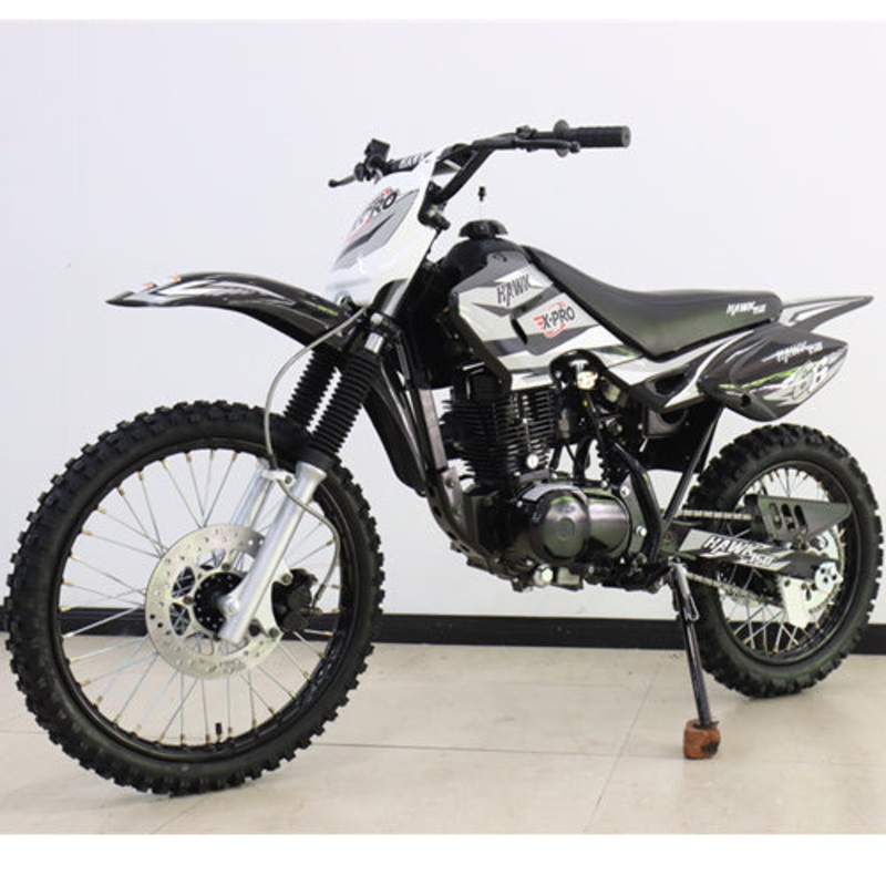 Free Shipping! X-PRO Hawk 150cc Dirt Bike with 5-Speed Manual Transmission and Kick Start! 19″/16″ Wheels! Black Factory Package