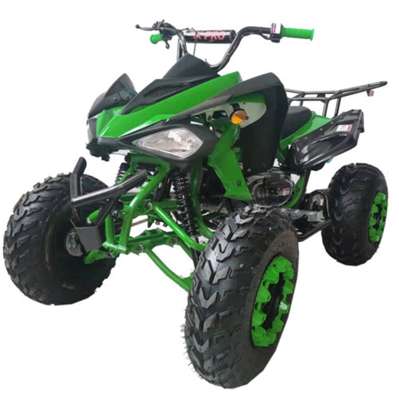 Free Shipping! X-PRO Panther 200cc Sports ATV with Automatic Transmission with Reverse, LED Headlights, Big 23″/22″ Tires! Black/Red Factory Package
