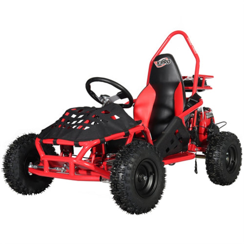 Free shipping! X-PRO Rover 50 49cc Go Kart with Pull Start, Rear Disc Brake, 6″ Wheels! Blue