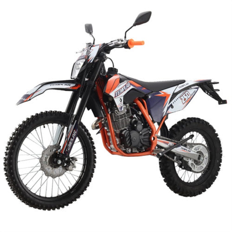 Free Shipping! X-PRO TEMPLAR 250cc Dirt Bike with All Lights and 5-Speed Manual Transmission,  Electric/Kick Start! Big 21″/18″ Wheels! Zongshen Brand Engine! Black Factory Package