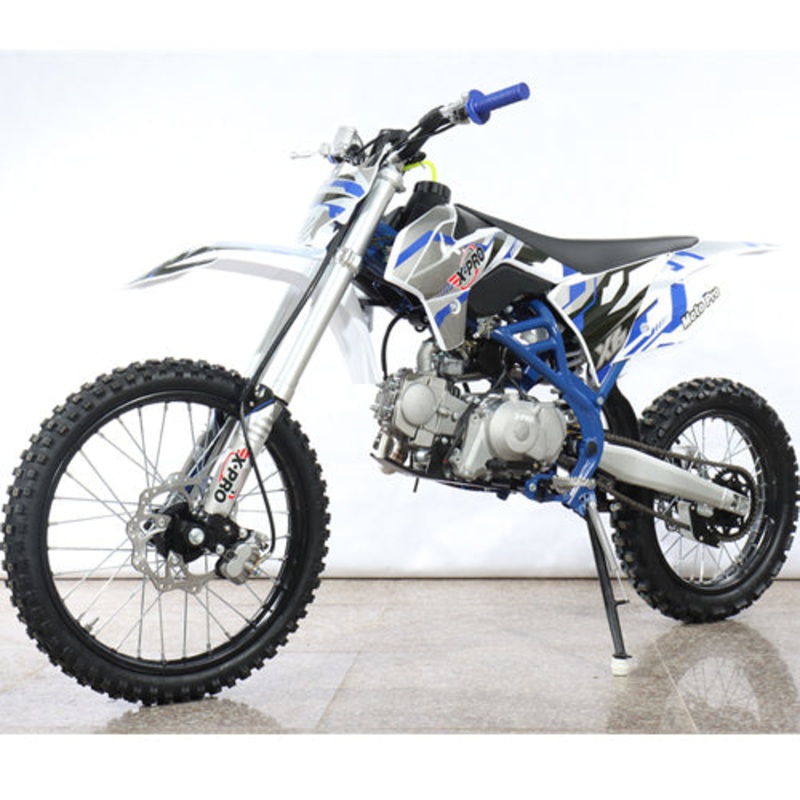 Free Shipping! X-PRO X6 125cc Dirt Bike with 4-Speed Manual Transmission, Electric/Kick Start, Big 19″/16″ Tires! Perimeter Cradle Type Steel Frame! Orange Factory Package