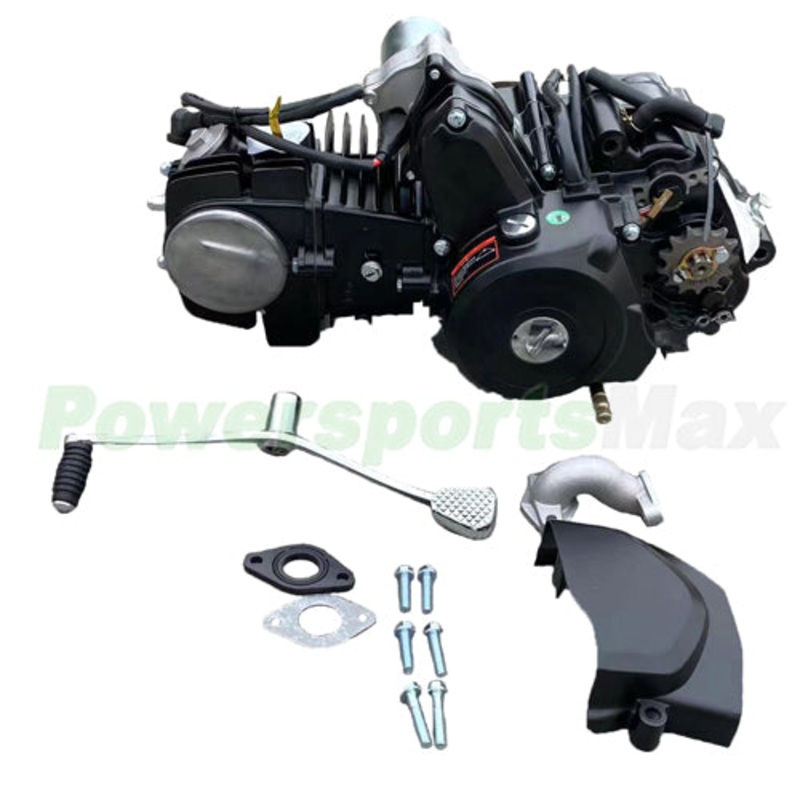 125cc 4-stroke AutoTransmissionw/Reverse Engine Motor,Electric Start for50cc90cc110cc125cc GoKarts&ATVs