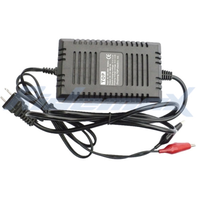 12V Universal Battery Charger for ATVs, Dirt Bikes, Scooters & Go Karts
