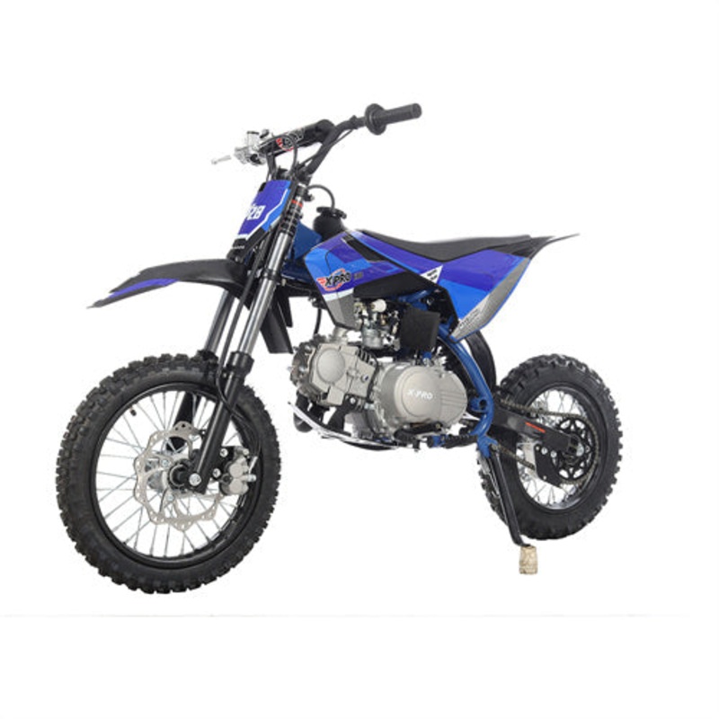 Free Shipping! X-PRO X28 110cc Dirt Bike with Semi-Automatic Transmission, Kick Start, Big 14″/12″ Tires! Cradle Type Steel Tube Frame! (Copy) Black